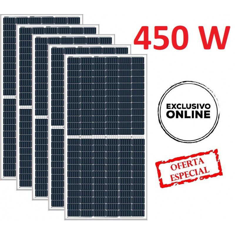 Pack 20 Placas Solares Monocristalinas Longi PERC HC 450 W 144 células