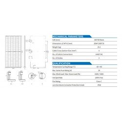 Placa Solar Monocristalina Jinergy PERC HC 450 W 144 células