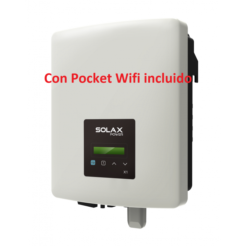 Inversor Conexión a Red Solax X1 Mini 3600 W Versión 3 con Pocket Wifi incluido