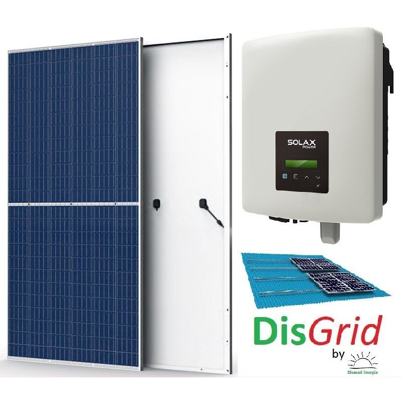 Kit Conexión a Red para Autoconsumo Directo DisGrid-Solax 9000Wh/día, 3300KWh/año, 1500 W nominal, 1650 W pico